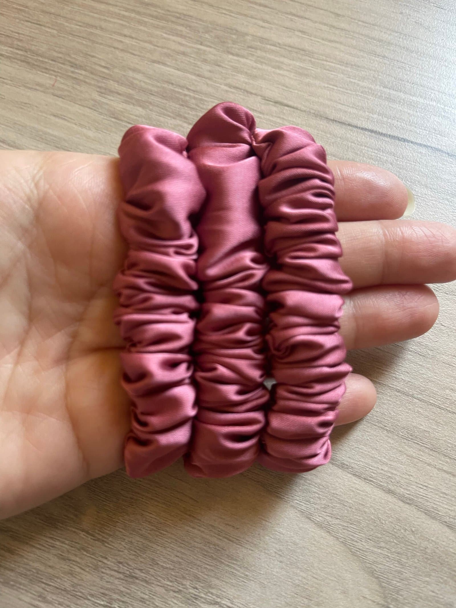 silk scrunchies