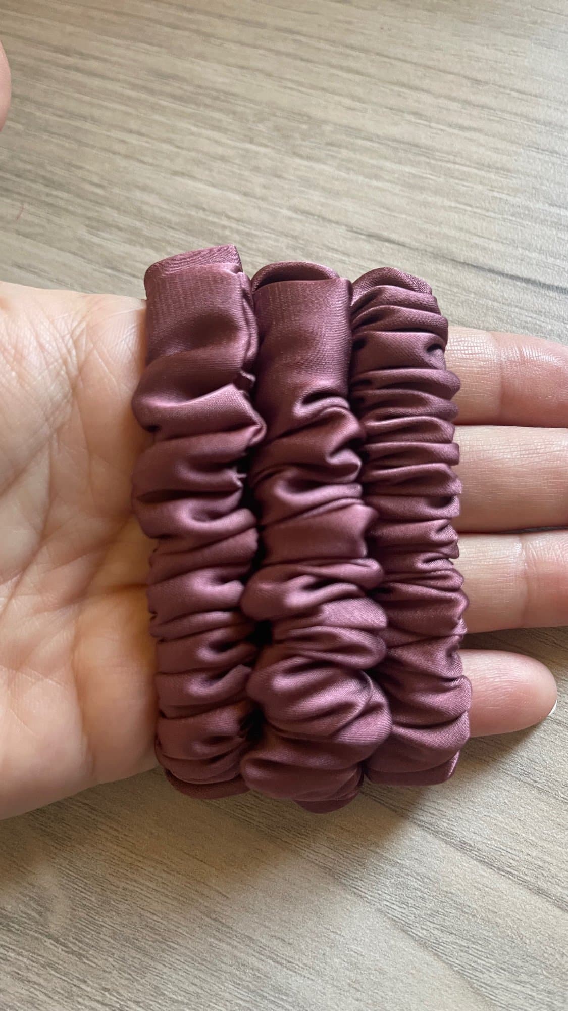 silk scrunchies
