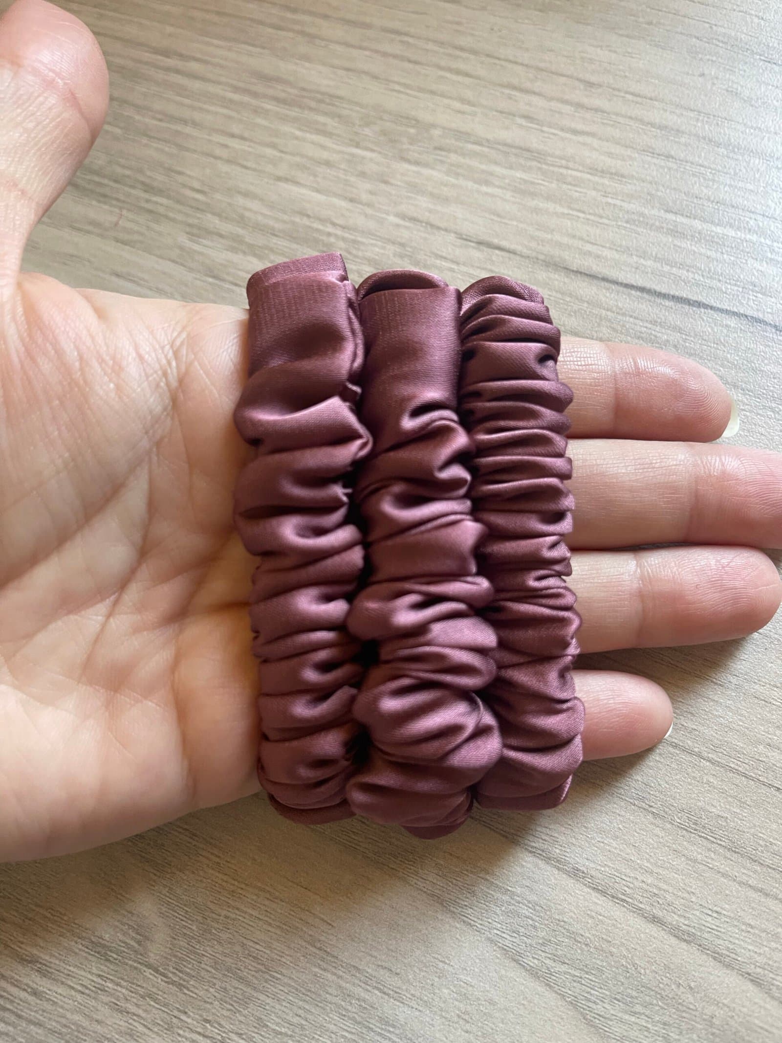 silk scrunchies