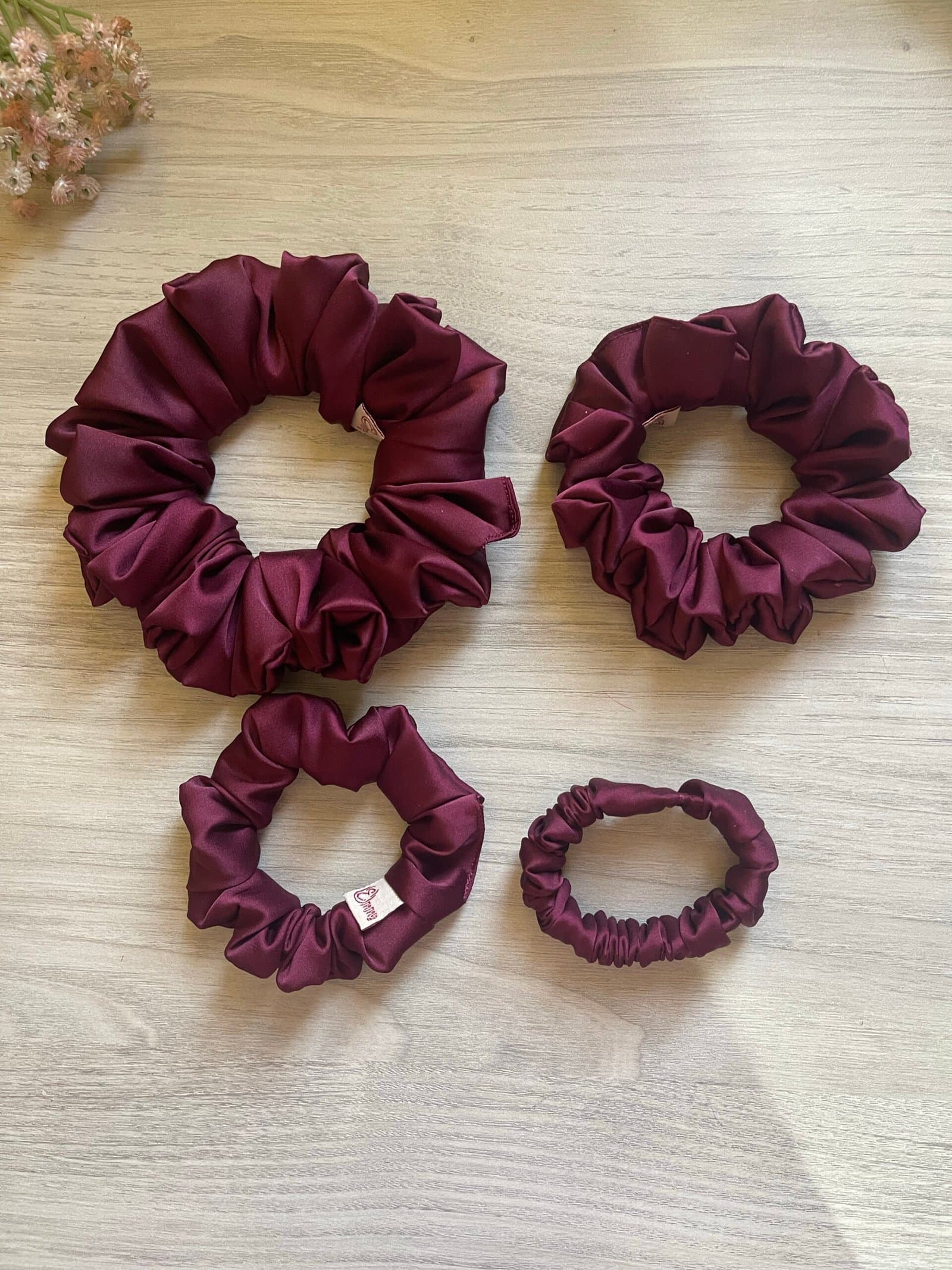 silk scrunchies