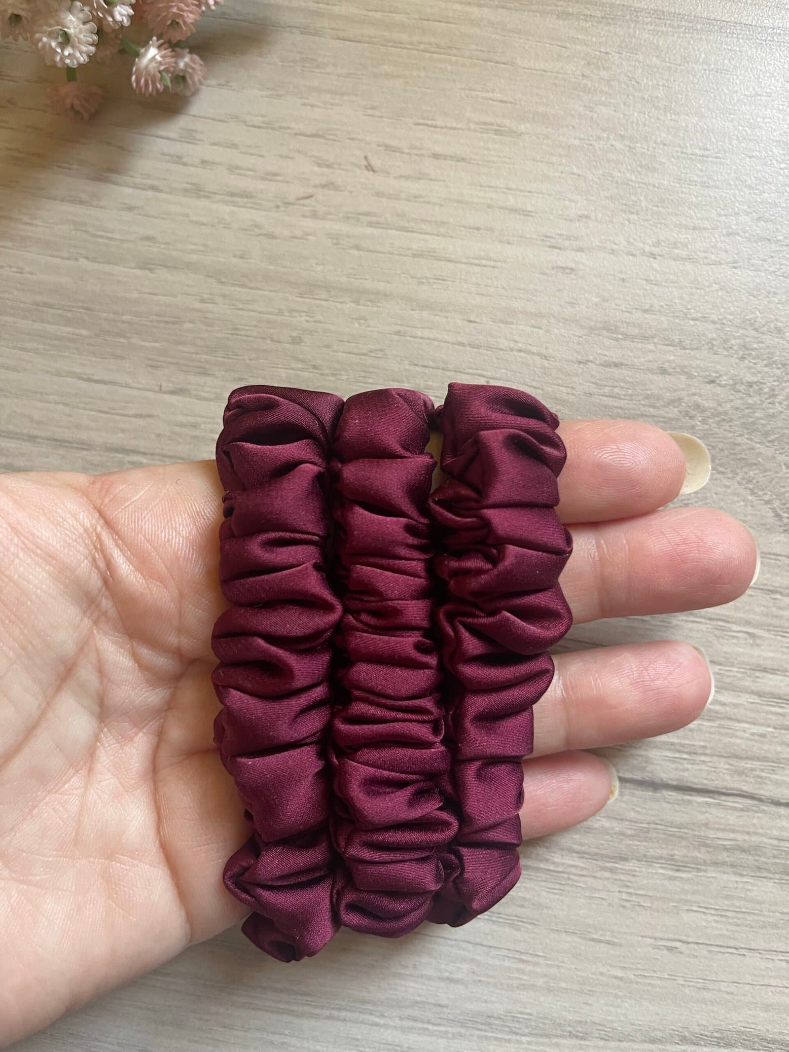 silk scrunchies